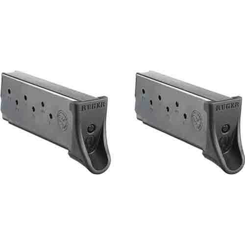 Extension, 2-Pack Md: 90642 Genuine 7 Round 9mm Factory Ruger magazine in V...