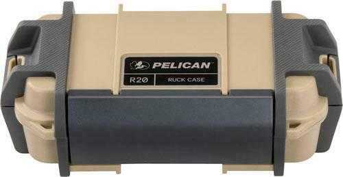 Pelican Ruck Case Medium R20 W/Divider Tan Id 7.1"X3.4"X2"