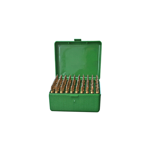 MTM Ammunition Box Medium Rifle 100-ROUNDS Flip Top Style