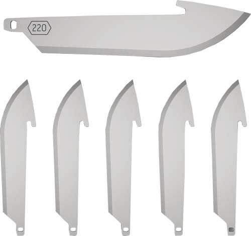 Outdoor Edge 2.2" Drop Point Blade Pack 6 SS BLADES