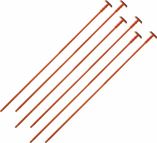 Gun Storage Solutions Rifle Rods Fit .22 Caliber and Larger 16" Length Orange 6 Pack RR6-EXP-OR