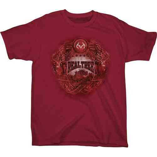 Realtree YOUTH'S T-Shirt "Badge" Large Cardinal<