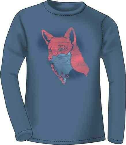 Realtree WOMEN'S T-Shirt Long Sleeve Large "Sly Fox" Indigo<