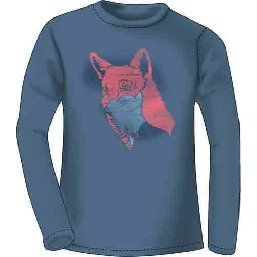 Realtree WOMEN'S T-Shirt Long Sleeve 2X-Large "Sly Fox" Indigo<