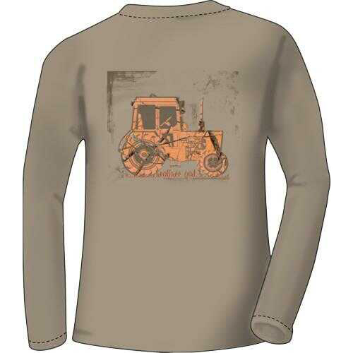 Realtree WOMEN'S T-Shirt Long Sleeve 2X-Large "Tractor" Khaki<
