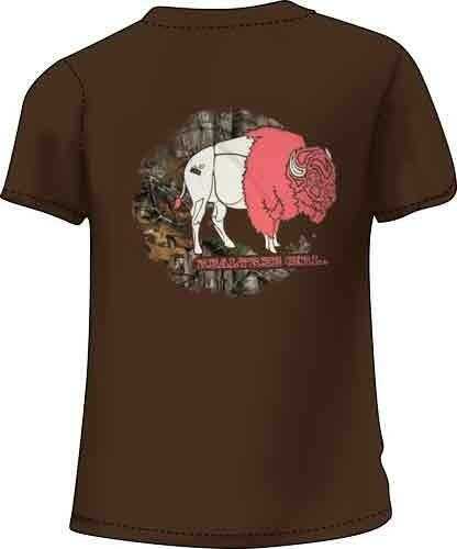 Realtree WOMEN'S T-Shirt "Bison" Medium Chocolate<
