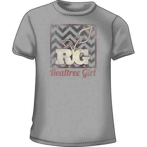 Realtree WOMEN'S T-Shirt "Back To Chevron" Medium Silver<