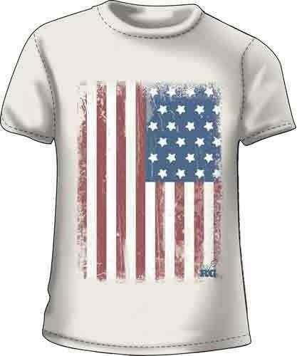 Realtree WOMEN'S T-Shirt "Grand 'OL Flag" 2X-Large Off White<