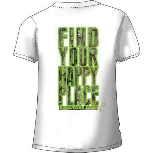 Realtree WOMEN'S T-Shirt "Happy Place" 2X-Large White<