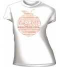 Real Tree WOMEN'S T-Shirt "Georgia Peach" Small Fitted White<