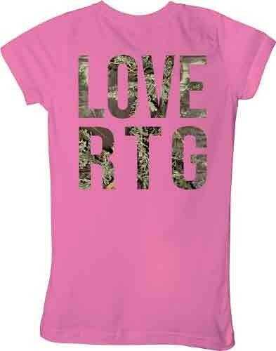 Realtree WOMEN'S T-Shirt "I Love" 2X-Large Raspberry W/Graphic<