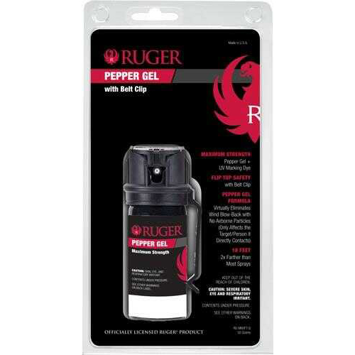 Sabre Ruger Red Pepper Gel Flip Top W/Belt Clip 1.8 Oz
