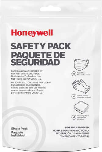 Honeywell Safety Pack 12-Pack 1-Face Mask 1-Gloves 2-Wipes