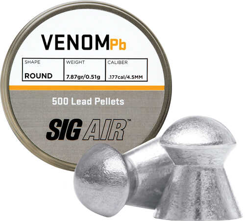 Sig Pellets .177 Venom 7.87gr Round Lead Alloy 500-img-0