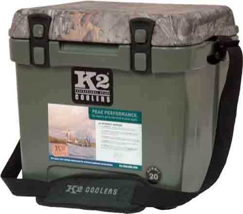 K2 Coolers Camo Summit Series 20 Quart DBGN Realtree XTRA Lid