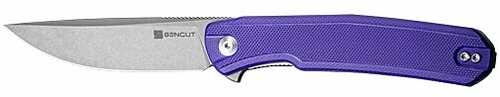 SENCUT Knife SCITUS 3.47" Purple G10/Gray STONEWASH D2