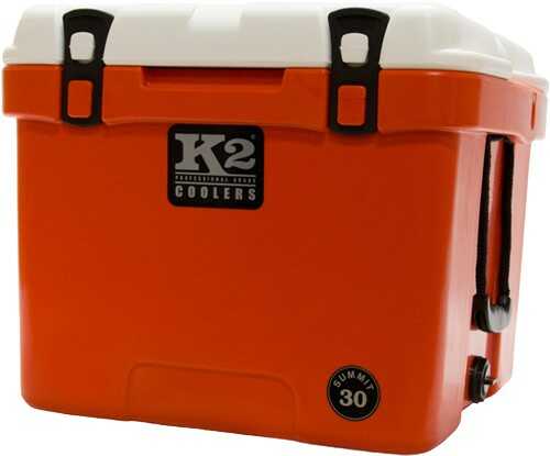 K2 Coolers Summit Series 30 Quart Coll Orange/White Lid