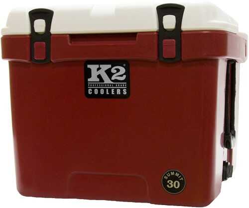 K2 Coolers Summit Series 30 Quart Coll Crimson/White Lid