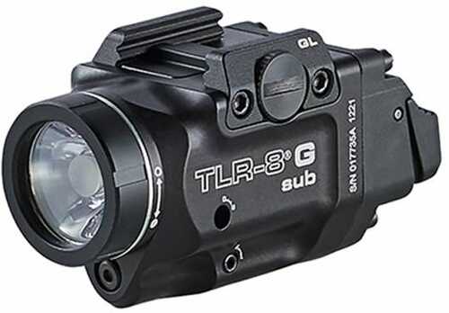 Streamlight Tlr-8 Sub White Led With Red Laser Fits Springfield Hellcat 500 Lumens Anodized Finish Black Inc