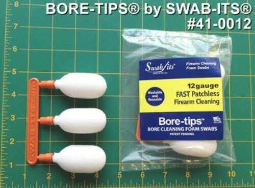 Super Brush Swab-Its 12 Gauge Bore Tip 3 Pack PATCHLESS Cleaning
