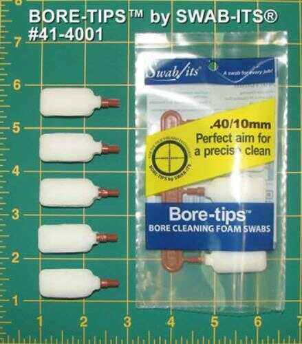 Super Brush Swab-Its 40 Caliber Bore Tip 5 Pack PATCHLESS Cleaning