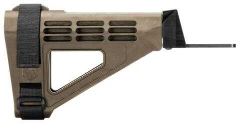 SB Tactical SOBM47 Pistol Stabilizing Brace Flat Dark Earth Finish Fits AK47/74 Adjustable Nylon Strap Inclu