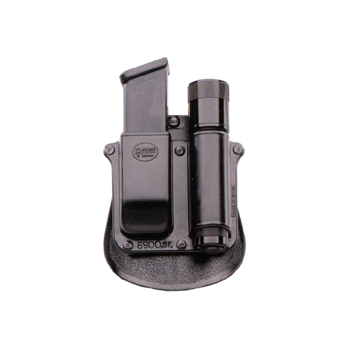 Fobus Flashlight/Mag Pouch Paddle Style Double Stack Mag