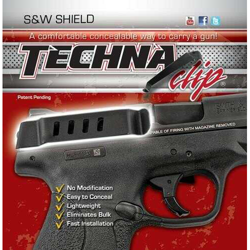 TECHNA Clip Handgun Retention S&W Shield 9 & 40 Right