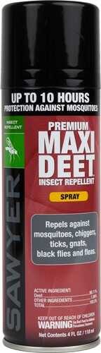 Sawyer Products INSECT Repellent Maxi DEET 100% Aerosol 4Oz
