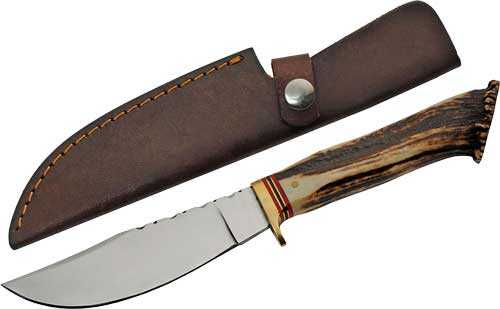 SZCO Steel Stag 5" Hunter Deer Antler Handle-img-0