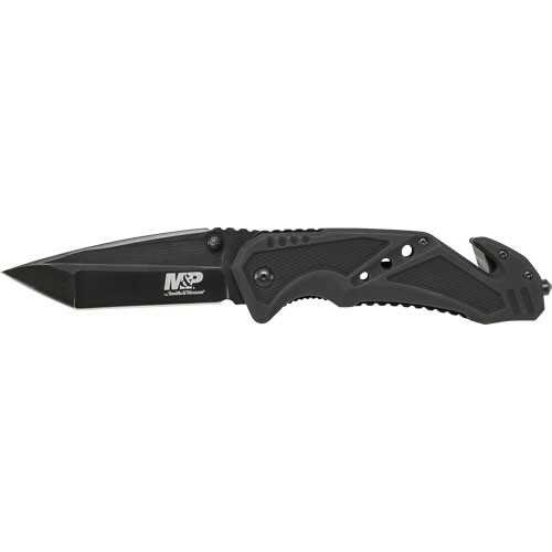 Smith & Wesson S&W Knife Clip Folder 3.8" Blade Black W/ Strap Cutter