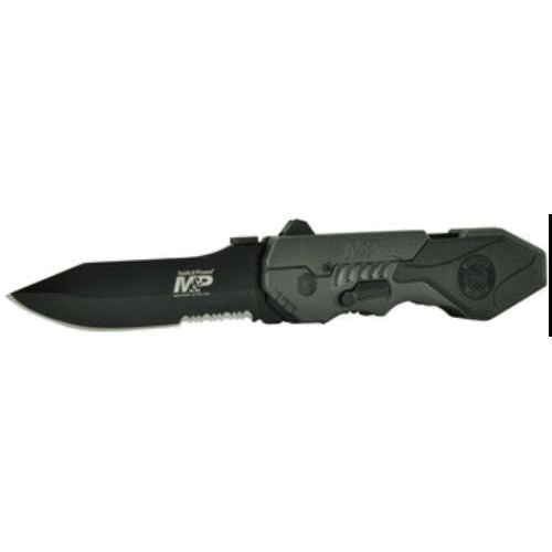 Smith & Wesson S&W Knife M&P 2Nd Gen Spring Assist 3.6" Drop PNT Serrated