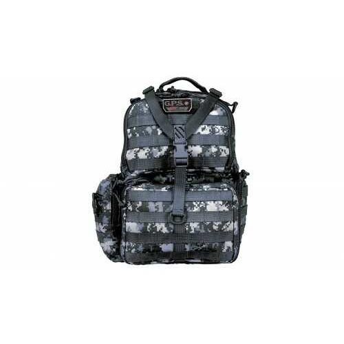 G Outdoors Tactical Range Backpack with Waist Strap Nylon Gray Digital Camo