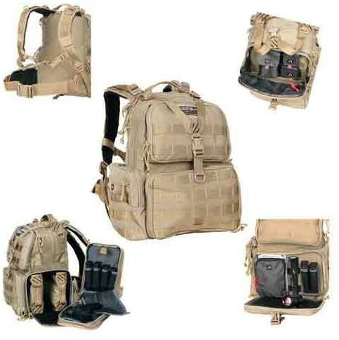 G.P.S. Tactical Range Backpack W/Waist Strap Tan Nylon