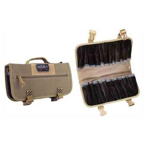 G.P.S. Tactical Magazine Storage Case Holds 16-Pistol Mags Tan