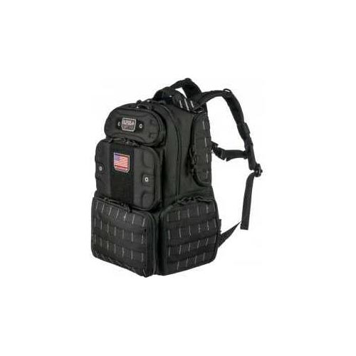 G.P.S. Tactical Range Backpack "Tall" with Waist Strap in Black