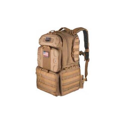 G.P.S. Tactical Range Backpack "Tall" with Waist Strap in Tan