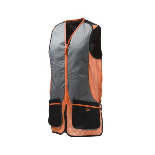 Beretta Silver Pigeon Vest 2X-Lg Ambidextrous Black/Orange