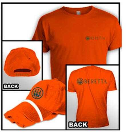 Beretta Cap & T-Shirt Large Roll-Up Combo Orange<