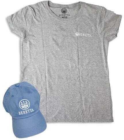Beretta WOMEN'S Cap & T-Shirt X-Lg Roll-Up Combo Sky Blue<