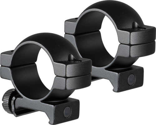 Truglo Rings 1" Medium Matte Black Weaver/Picatinny ALUMNM