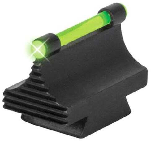 Truglo TG-TG95343RG 3/8" Metal Dovetail Green Fiber Optic Front Sight Black Frame W/.343" Mount Height