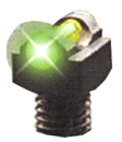 Truglo TG-TG954Ag StarBrite Deluxe Green Fiber Optic Front Sight With 6-48 Thread Black For Shotgun