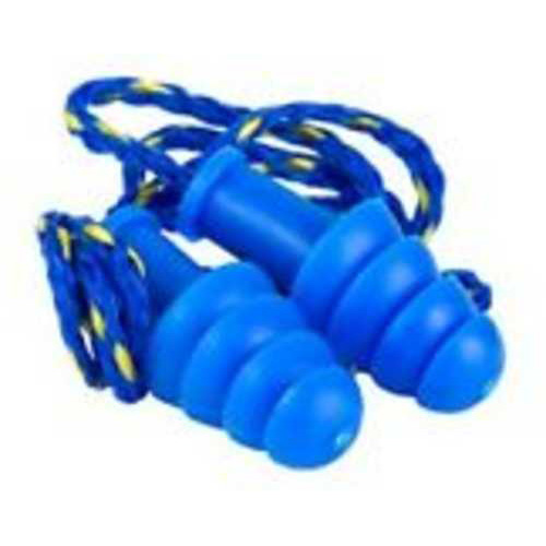 Walkers Game Ear Plugs BRAIDED Cord Rubber 27Db Blue 1-Pair-img-0