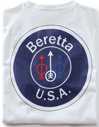 Beretta T-Shirt USA Logo 2X-Large, White Md: TS252T14160102X