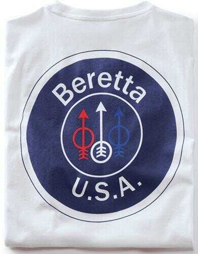 Beretta T-Shirt USA Logo 3X-Large White Md: TS252T14160103X