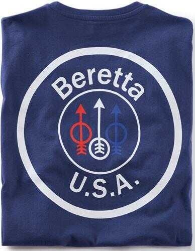 Beretta T-Shirt USA Logo Large Navy Blue Md: TS252T14160530L