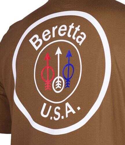 Beretta T-Shirt USA Logo 3 X-Large Brown Md: TS252T1416083X