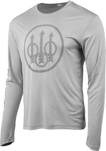 Beretta T-shirt Ls Vintage Trident Large Light Grey
