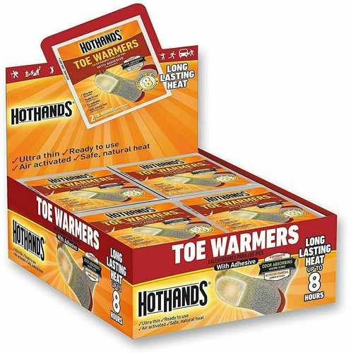 Hothands Toe Warmers 40 Pair 8 Hour W/ Adhesive